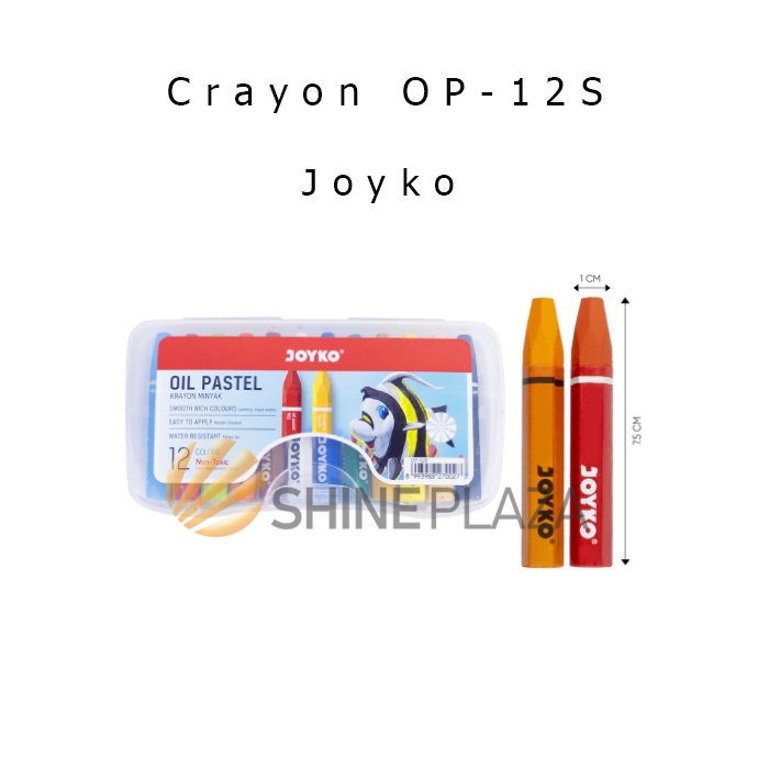 

Crayon Joyko Titi 12 Warna OP-12S - Oil Pastel Color Krayon Joyko