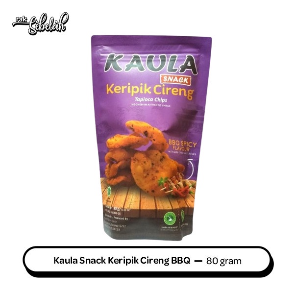 

Kaula Snack Keripik Cireng BBQ Barbeque 80gr - No MSG | Tanpa Pengawet