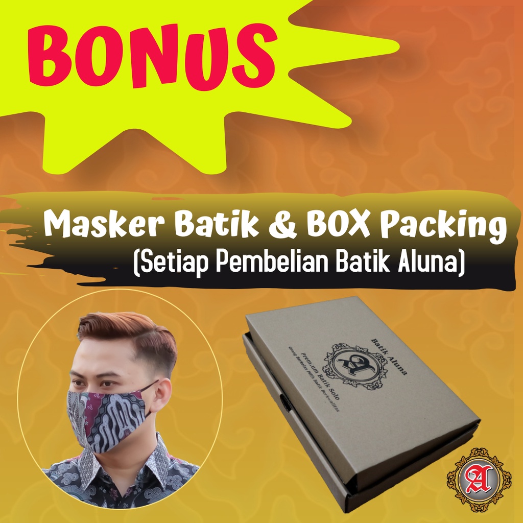 Kemeja Batik Pria Semi Tulis Full Furing Adhem Bahan Katun Primisma Batik Aluna PTS 009