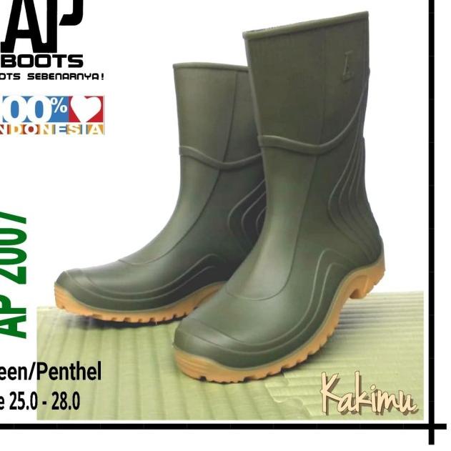 SEPATU BOOT MURAH AP BOOT AP 2007 GREEN