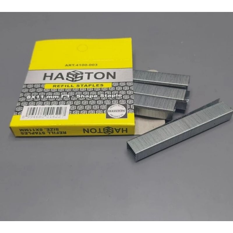 

Anak Hekter Hasston 8mm Refill Isi Staples Gun Tembak Hasston 8mm