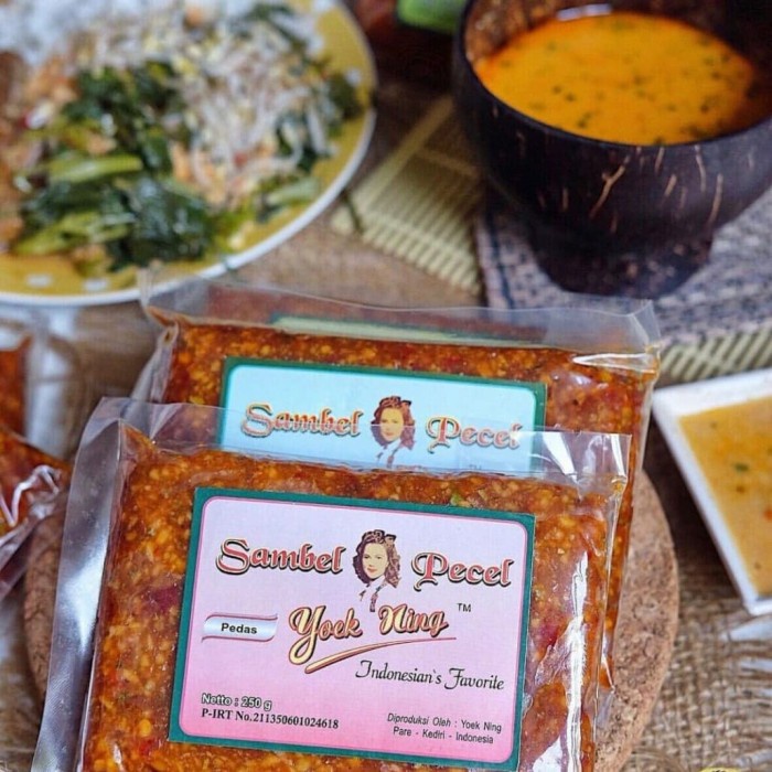 

Yoek Ning Bumbu Pecel, 3 varian tidak pedas, sedang, pedas vacum seal