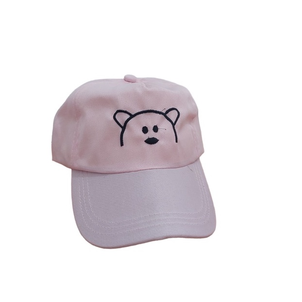 Topi Bear / Topi Anak Bordir Bear Usia 1-8 Tahun Laki Perempuan Kualitas Distro Premium