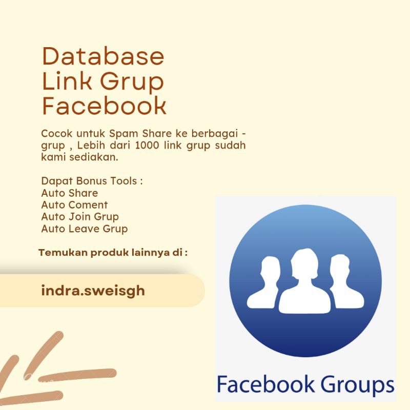 Database Link Grup Facebook Bonus Auto Share