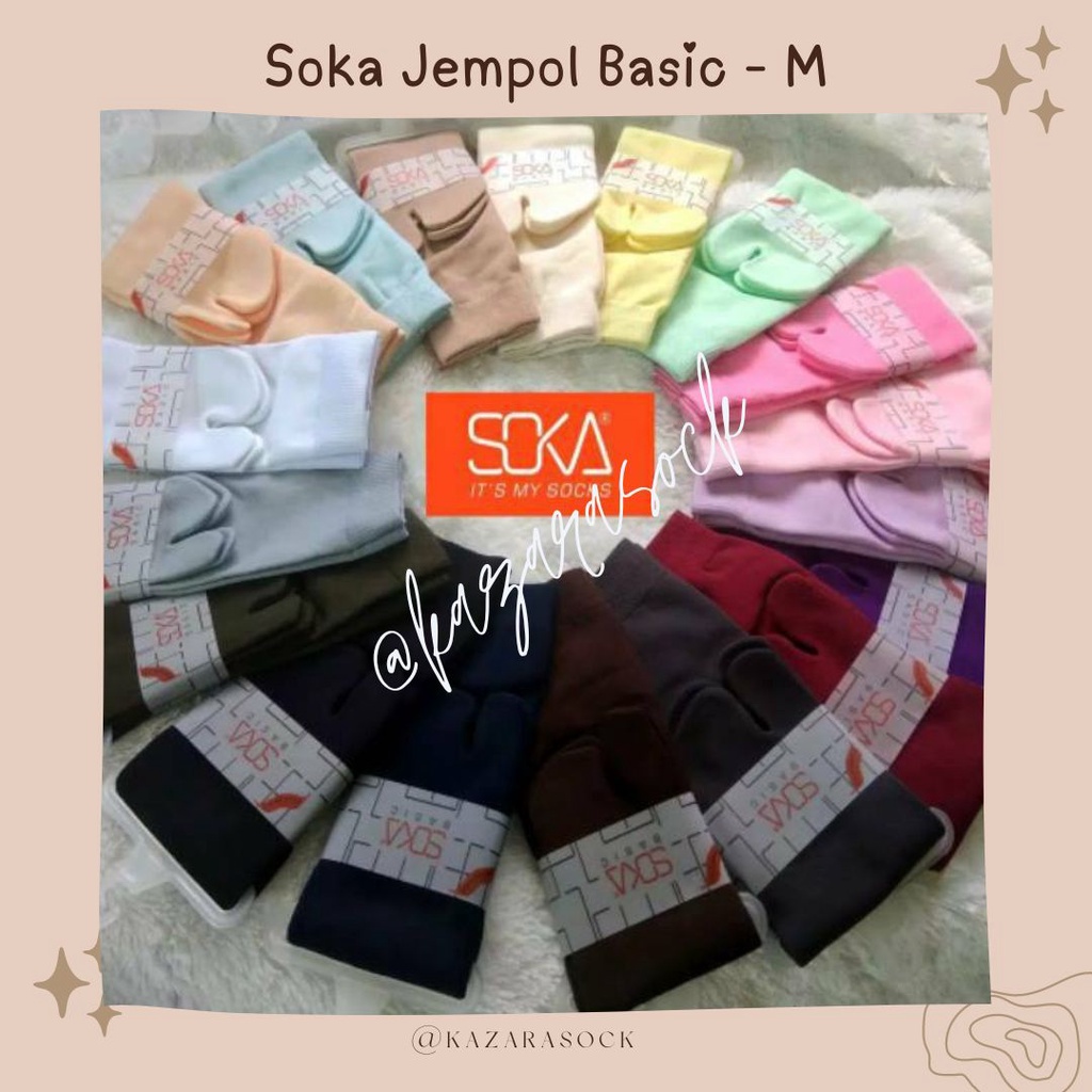 Kazarasock - Kaos Kaki Jempol Soka Basic M - Standart Setengah Betis