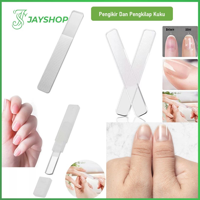 Pengkilap Kuku Nano Glass Alat Pengikir Kuku Manicure Pedicure