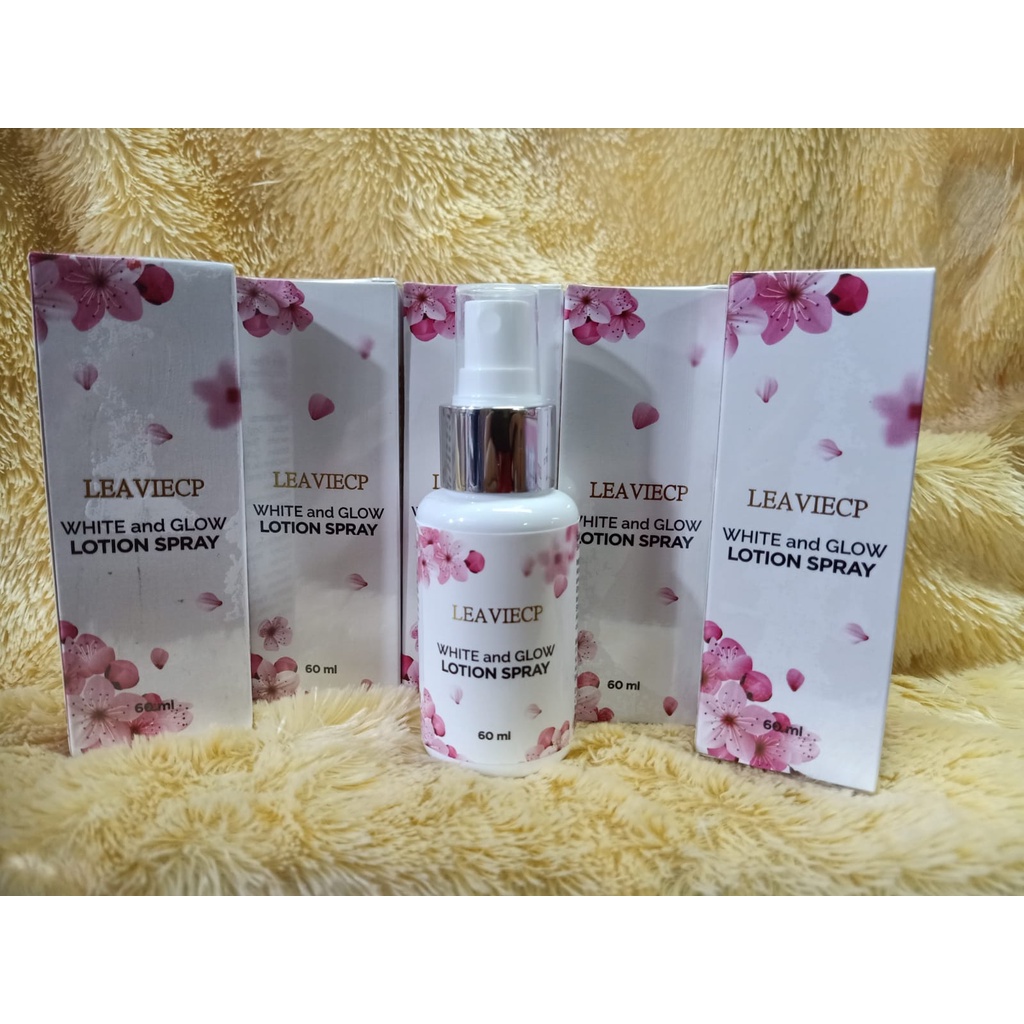 LEAVIECP WHITE &amp; GLOW LOTION SPRAY 60ML ~ ORIGINAL 100%