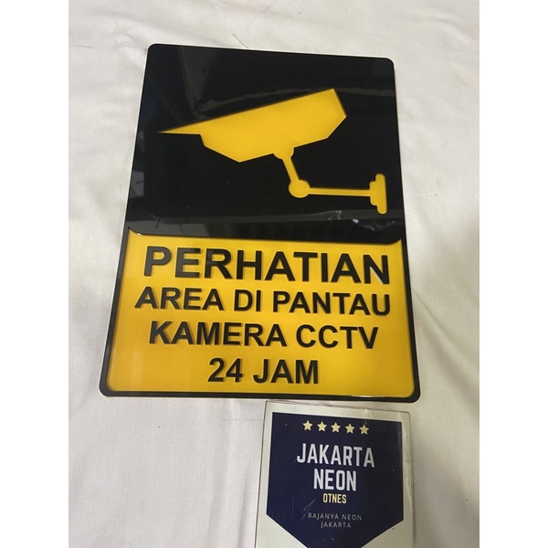 

SIGN AKRILIK TIMBUL CCTV 24JAM