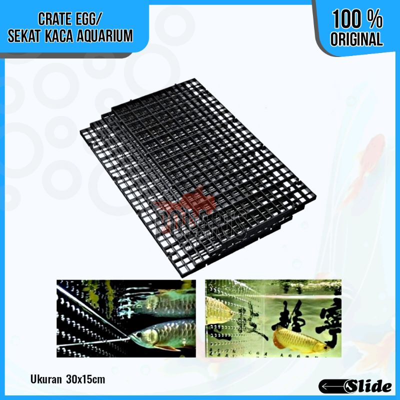 CRATE EGG BRAKET PEMBATAS SEKAT KACA CORAL FRAG AQUARIUM AQUASCAPE 30X15 30X30 CM