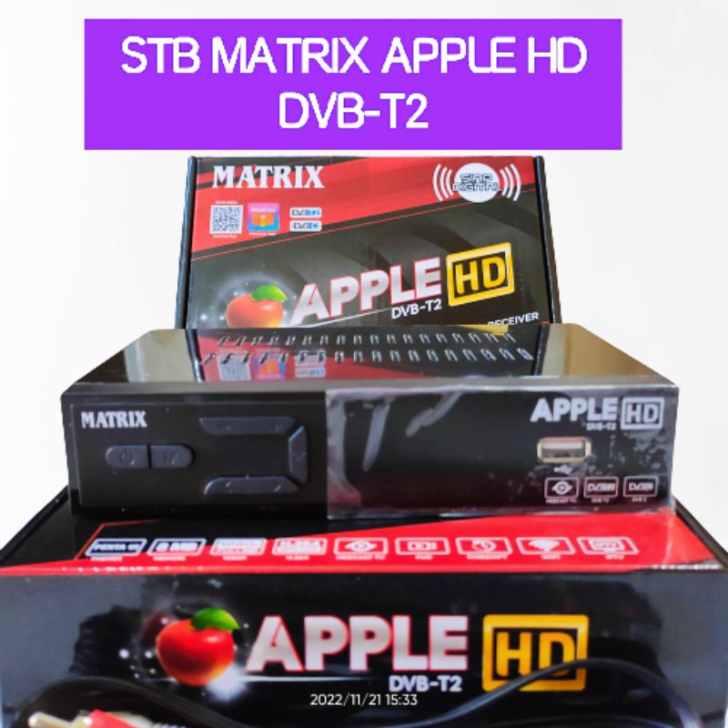 STB Set top box DVB-T2 01 02 NOISE/matrix apple DVB T2