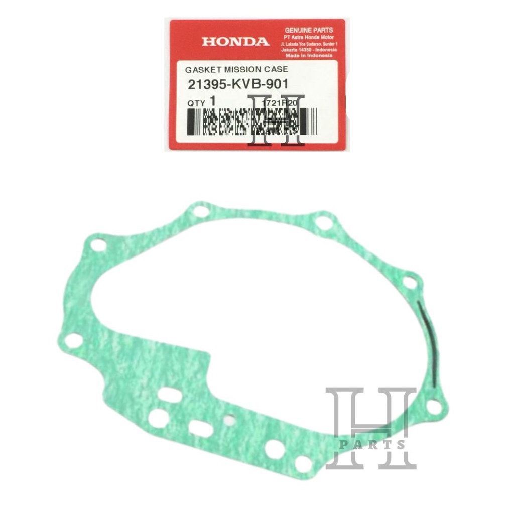 PAKING GEAR BOX RASIO GARDAN GASKET MISSION CASE VARIO BEAT SCOOPY SPACY KARBU FI 21395-KVB-901 ASLI ORIGINAL AHM HGP HONDA