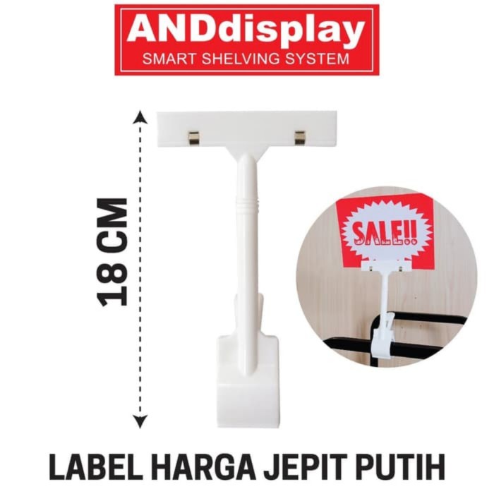 

Label Harga Jepit Jempol Putih 18 Cm Akrilic Display