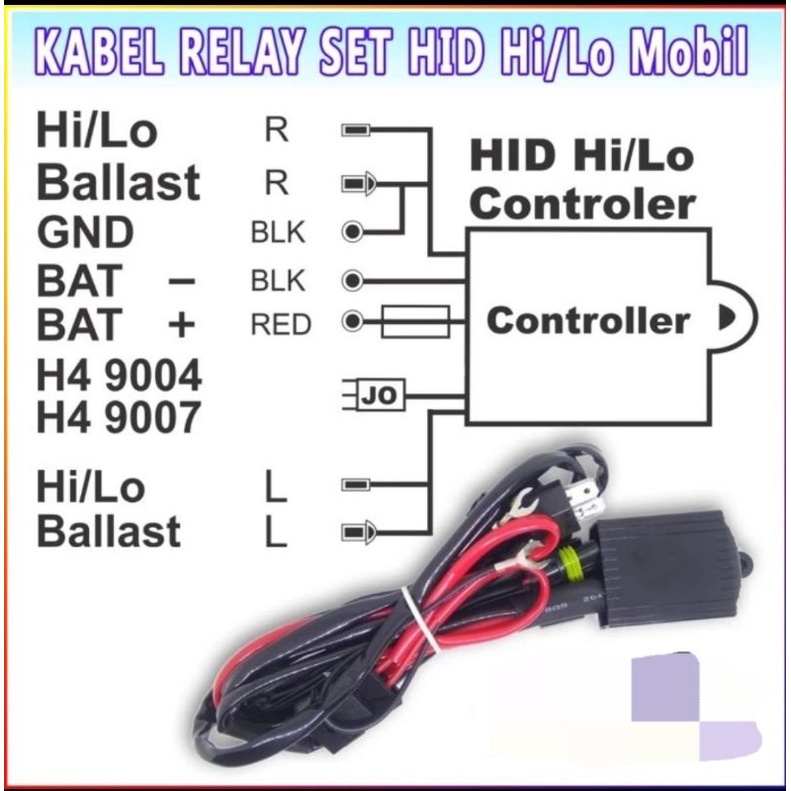 Kabel Relay Set HID Motor Mobil & Projector HID projie BILED