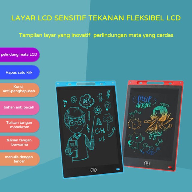 LCD 8.5 Inch Drawing And Writing Tablet Papan Menggambar Tulis Anak