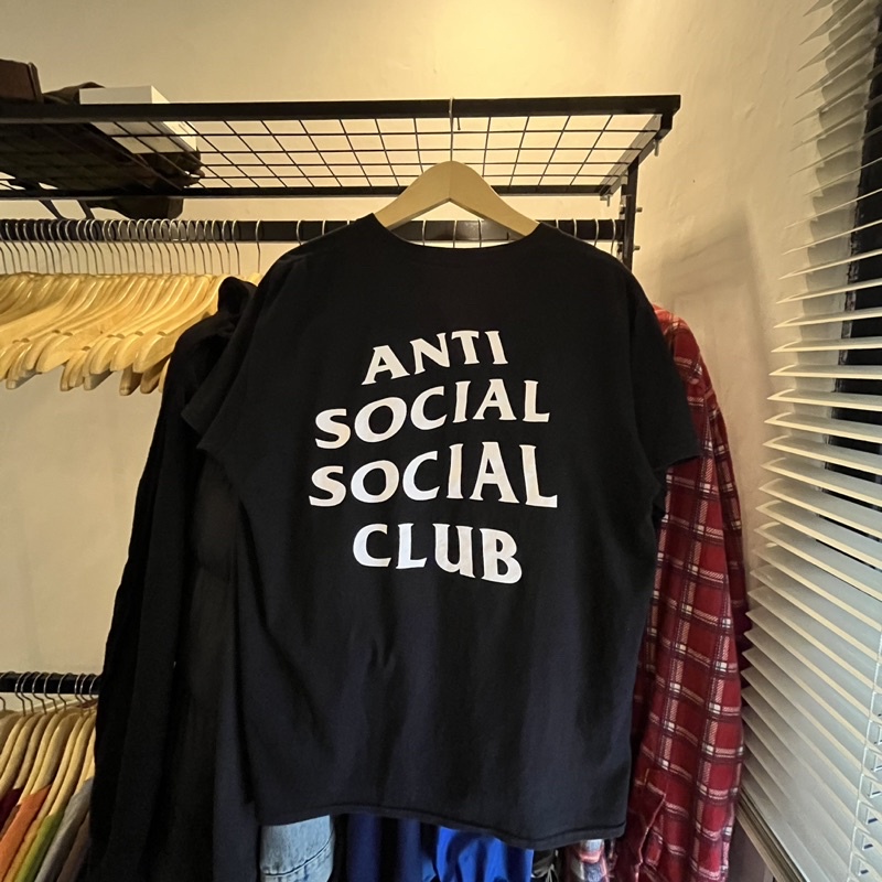 KAOS HITAM ANTI SOCIAL SOCIAL CLUB ASSC ORIGINAL