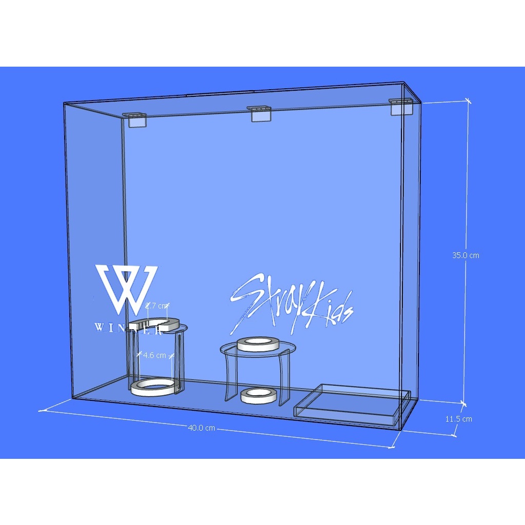 Box Lightstick WINNER Versi 1 JAPAN Version x Lightstick STRAYKIDS Dengan Box/ Kardusnya