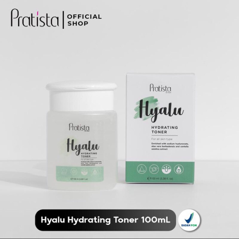 HYALU HYDRATING TONER PRATISTA / Pratista Hyalu Hydrating Toner Pelembab Wajah Kering Skincare Pratista Official Tonic Pencerah Wajah