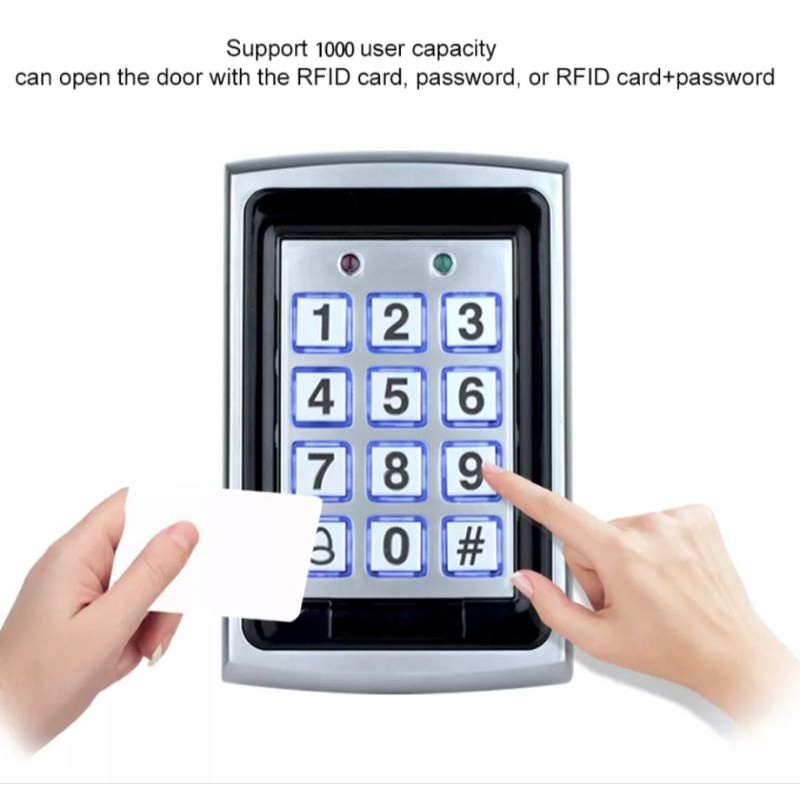 Standalone RFID 125 Khz RFID 13.56Mhz Metal RFID Keypad Waterproof Access Control