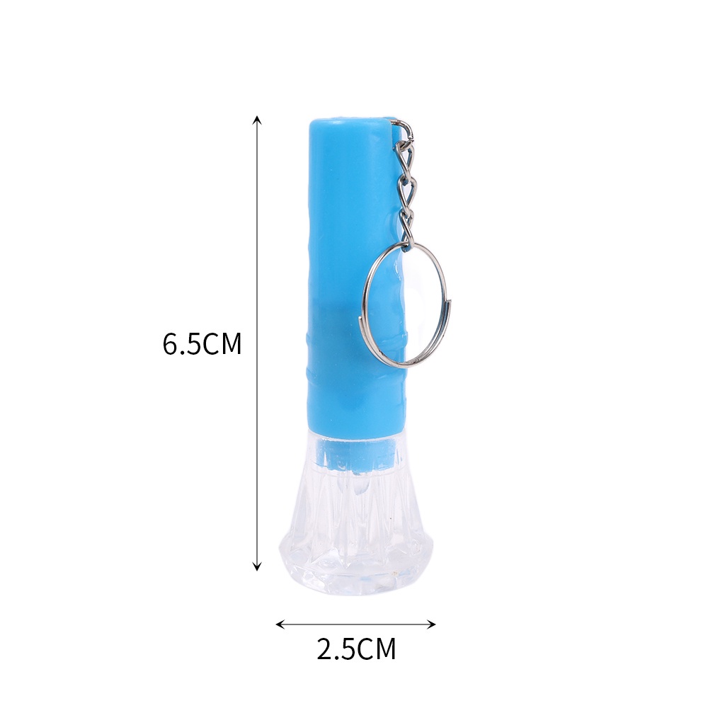 Lampu Senter Mini Luminous Warna-Warni Dengan Gantungan Kunci Untuk Outdoor / Hiking / Camping