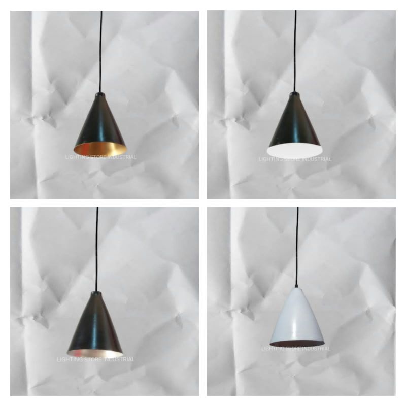 Kap lampu gantung barbershop caffe resto industrial alumunium indoor dan outdoor