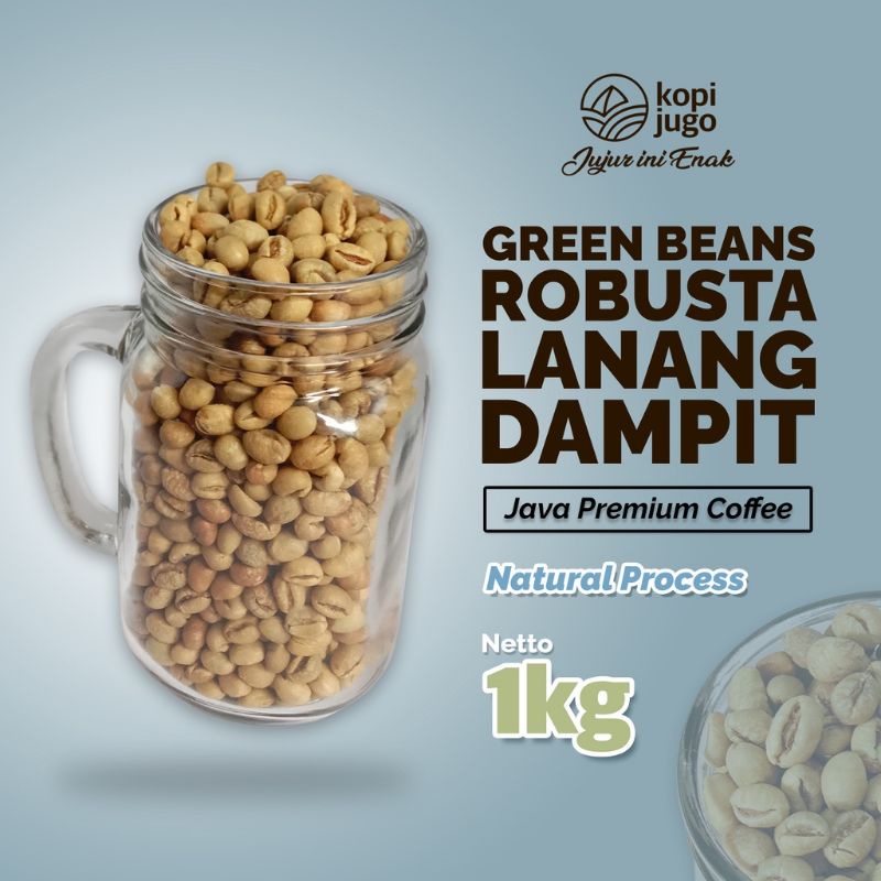 

Green Beans Robusta Lanang/Peaberry Dampit 1kg Specialty Grade 1 / Kopi Robusta Dampit / Kopi Jawa