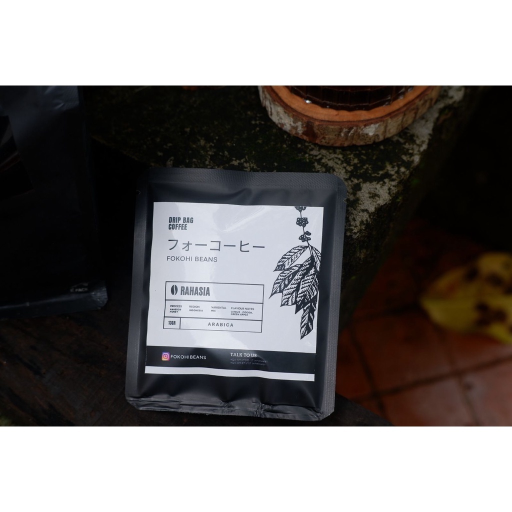 

Drip Bag Coffee - Kopi Fokohibeans RAHASIA