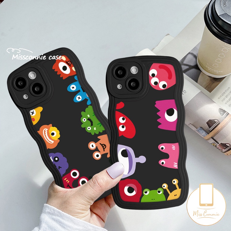 Soft Case Desain Kartun Monster Kecil Lucu Untuk iPhone 11 14 12 13 Pro Max 6 6s 7 8 Plus 14 Plus XR X XS Max SE 2020