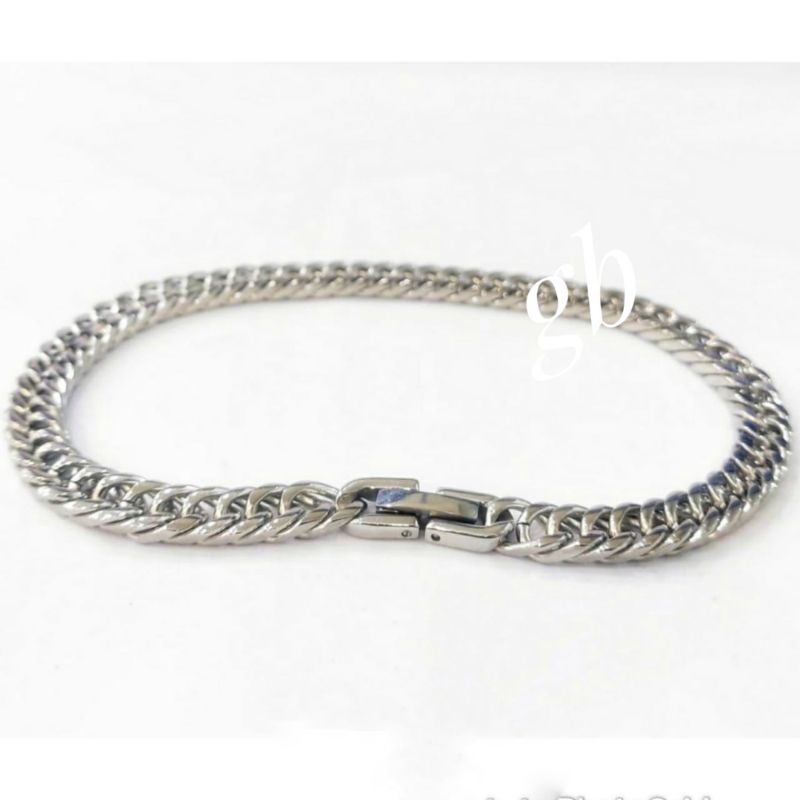 gelang rantai titanium pria keren