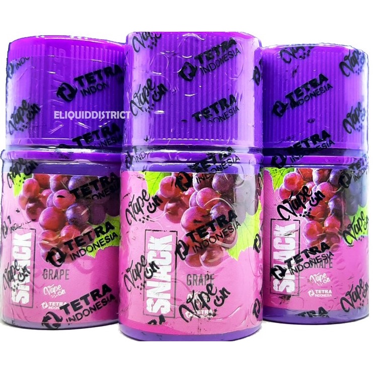NEW SNACK LIQUID GRAPE FREEBASE 60ML BY VAPEON INDONESIA