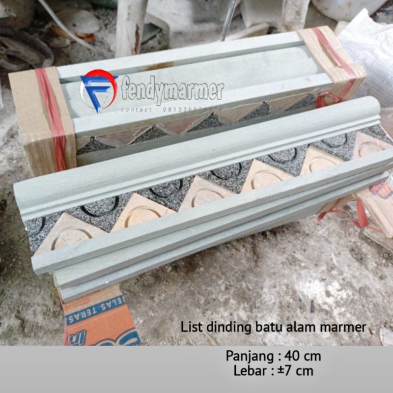List dinding batu asli alam harga perbiji