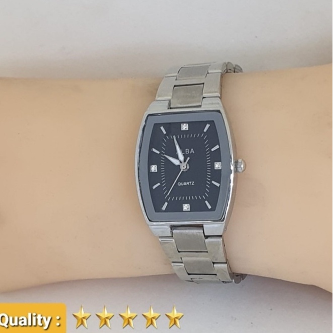 Jam Tangan Wanita Fashion Alba 5019 Rantai Stainless Steel Diameter 3,4cm