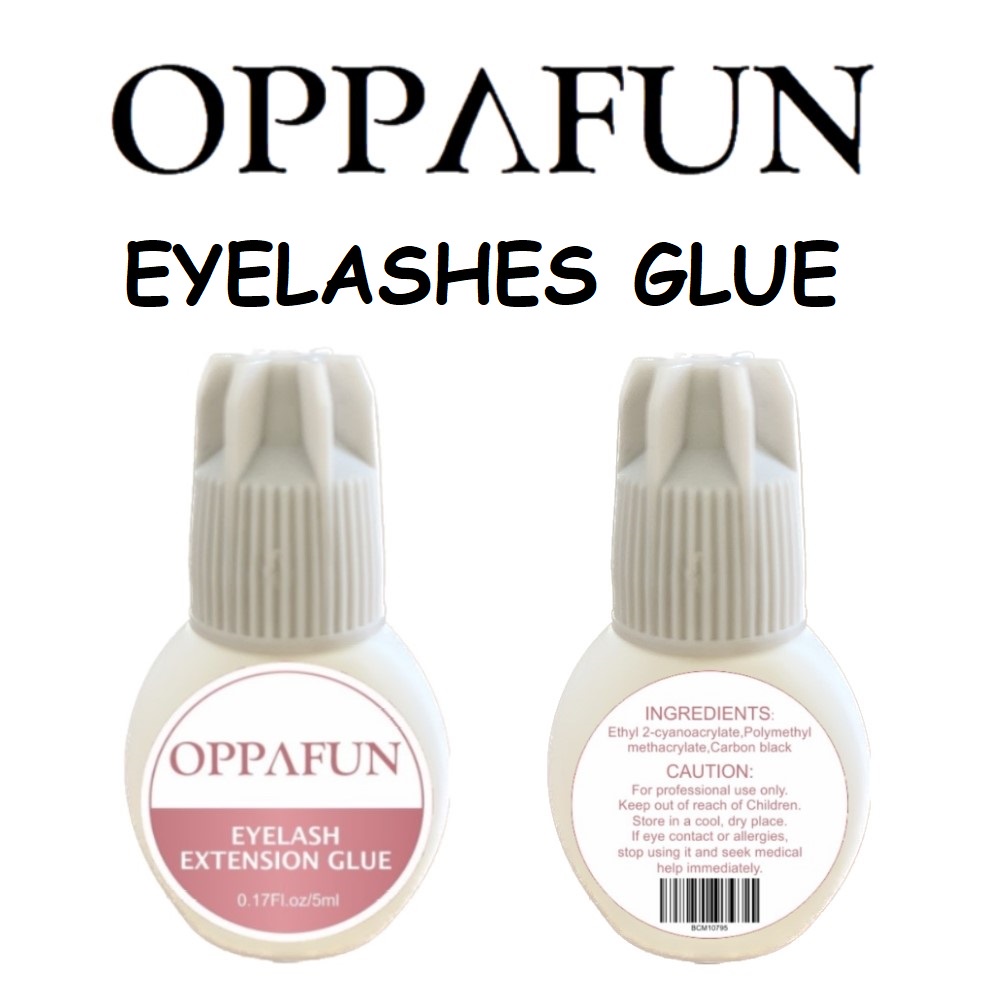 Lem Bulu Mata OPPAFUN GLUE Eyelash Extension TIDAK PERIH PEDIH Tahan 2-3 Minggu Adhesive CLEAR BENING Tanam Bulumata No Odor Non Irritating RYRLASH FUNMIX