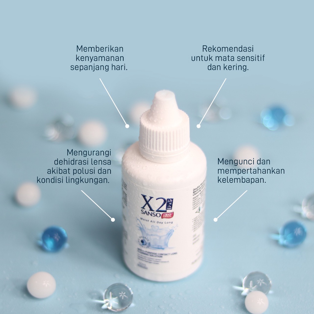 X2 Sanso +Bio Formula 60ml solution air softlens