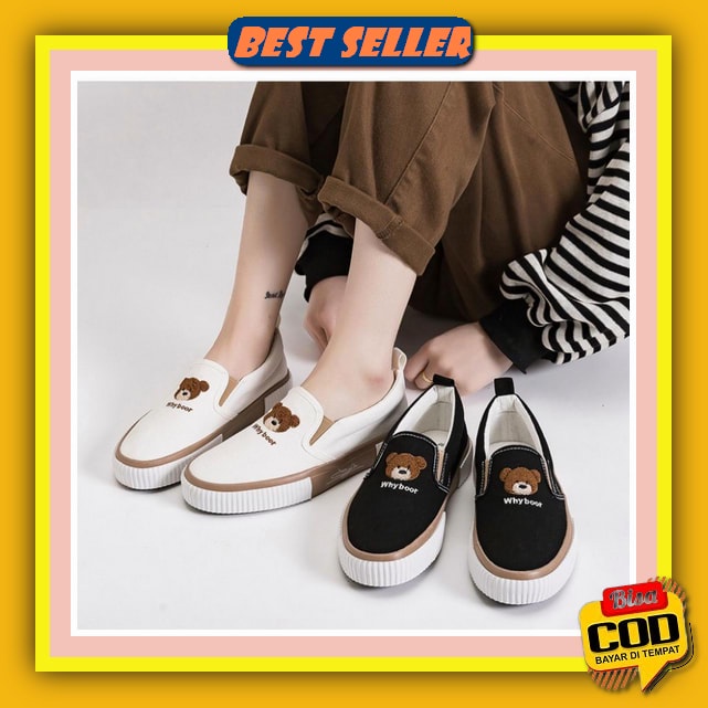 Sepatu Canvas Bisa Cod Polos Sepatu Slip On Hitam Tanpa Tali K0X9 Murah Korea Sneakers Casual Origin