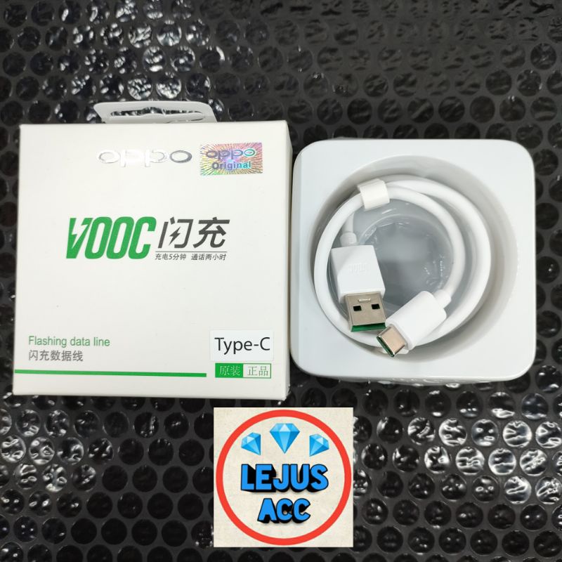 Kabel Data Charger Oppo A77s - Oppo A57 Super VOOC Type C Original