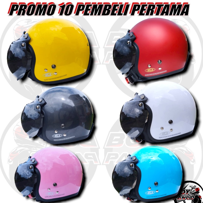 HELM BOGO RETRO CARKIDS ANAK JUNIOR 5-10 TAHUN CARJUNIOR PREMIUM BUJANGAN HELM268