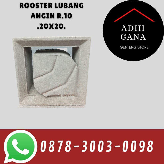 Roster Semen Lubang Angin Tipe R.10 20x20 / Roster Semen Beton Murah