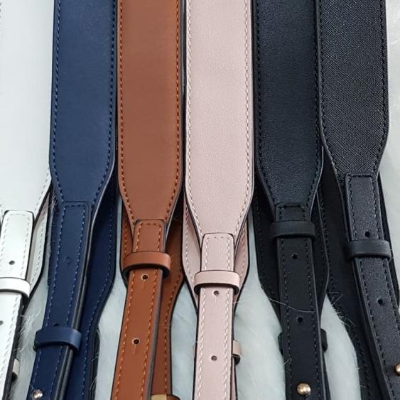 MK polos 3.8cm bag strap - 7.safiano black, gold HW