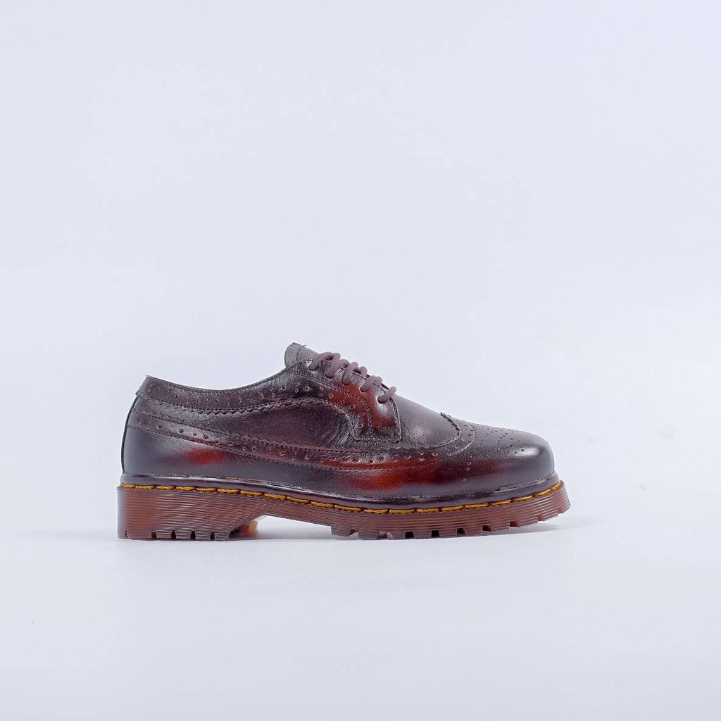 Sepatu Casual Boot Wanita Azcost Longwing Burgundy