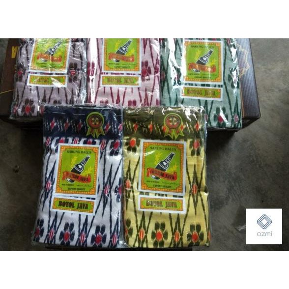 Promo Sarung Goyor Cap Botol Java, Sarung Goyor Print Motif Goyor Boto - Hitam