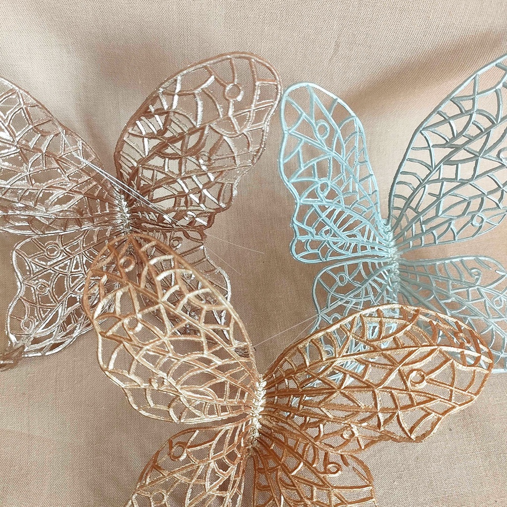 Artificial Gold Butterfly  Ramadhan Hampers Decoration Lebaran Dekorasi Idul Fitri Hari Raya Hiasan Bunga Palsu Artificial Flower Bunga Plstik Hias