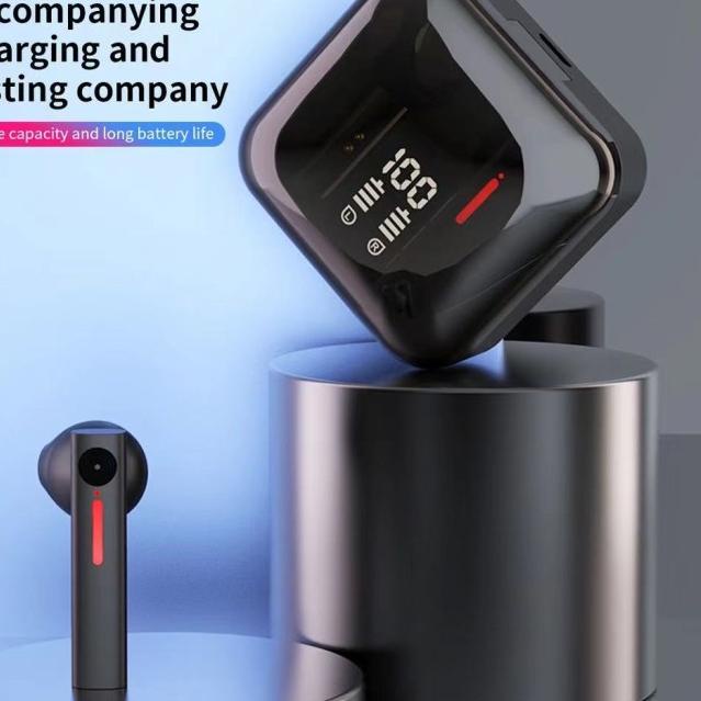 T13 Headset Bluetooth Full Bass Tws Wireless Earphone Noise Cancel - T13-HITAM