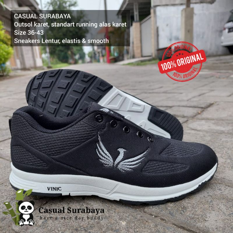 SEPATU SNEAKERS VINIC ORIGINAL BAHAN KARET RUNNING