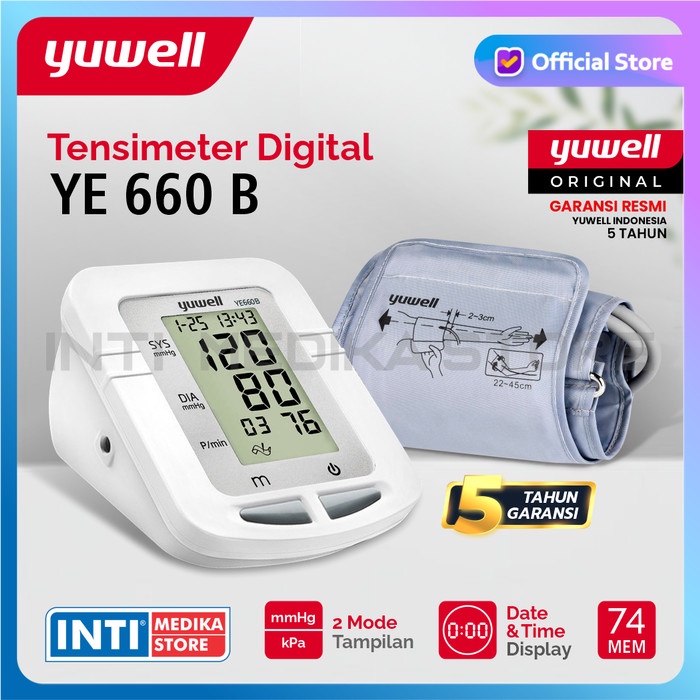 YUWELL - Tensimeter Digital YE660B Tensi Digital Yuwell