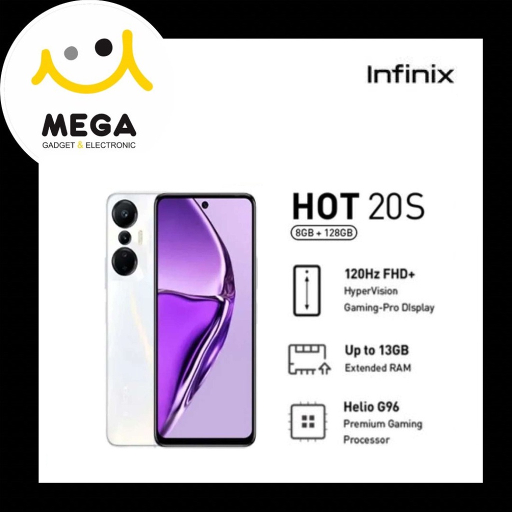 Infinix Hot 20S 8GB + 128GB Garansi Resmi Infinix Indonesia