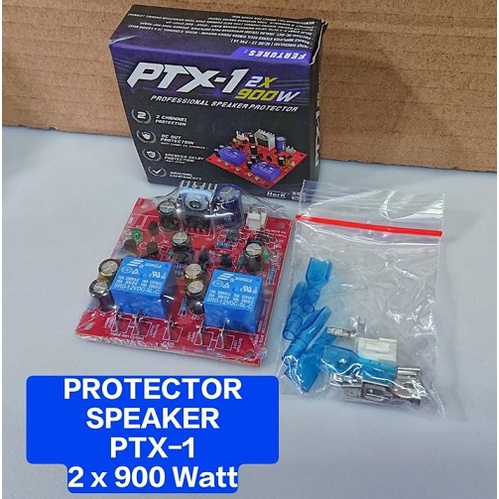 Kit Protektor Speaker PTX-1 2X 900W ( 2-Channel ) Stereo Speaker Protector Penghilang Suara Noise Jeduk Spiker Anti Jebol