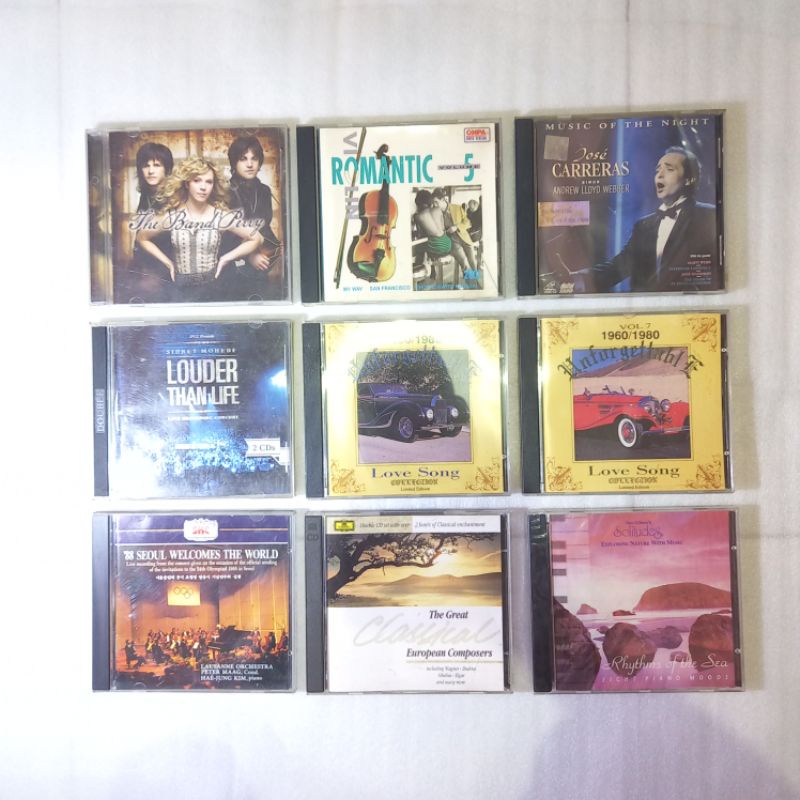 Obral CD audio original lagu band penyanyi musik barat