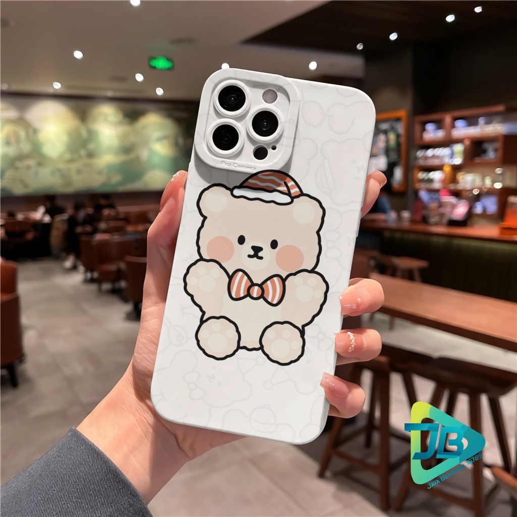 CUSTOM CASE SOFTCASE SILIKON PROCAMERA BEAR CUSTOM OPPO REALME VIVO XIAOMI SAMSUNG INFINIX IPHONE FOR ALL TYPE JB6246