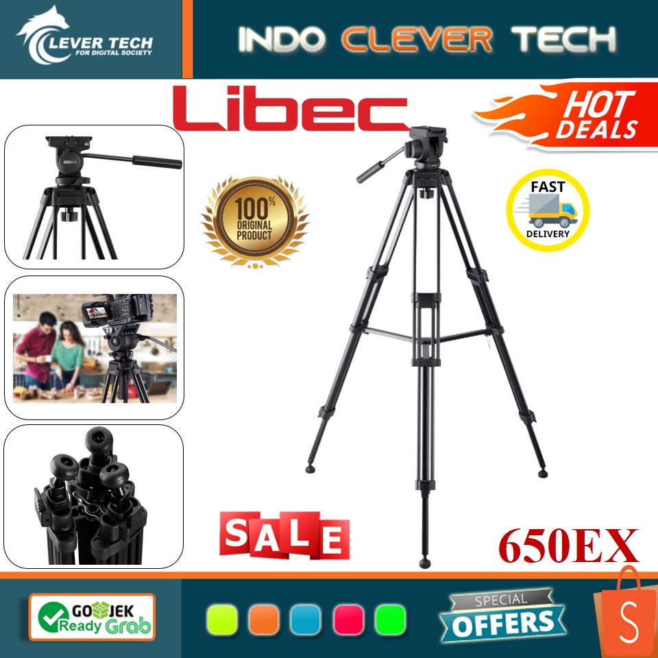 Libec 650EX Video Tripod System / Libec 650EX Professional Video Tripod