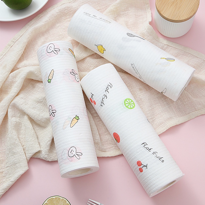 [EIKE] KAIN LAP TISU GULUNG DAPUR PEMBERSIH MINYAK BAHAN NON-WOVEN / KAIN LAP TISU ROLL / TISU ROLL DAPUR / PAPER ROLL DAPUR MULTIFUNGSI